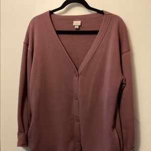 Purple Oversized Cardigan